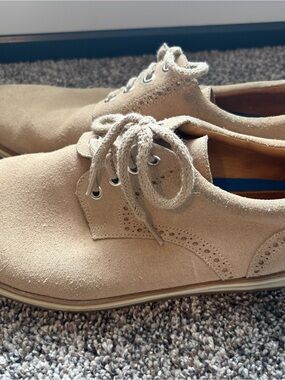Peter Millar Men's Suede Casual Derby Shoes - Tan